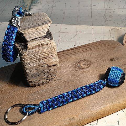 Zestaw Blue Stitched - Bransoletka +Brelok